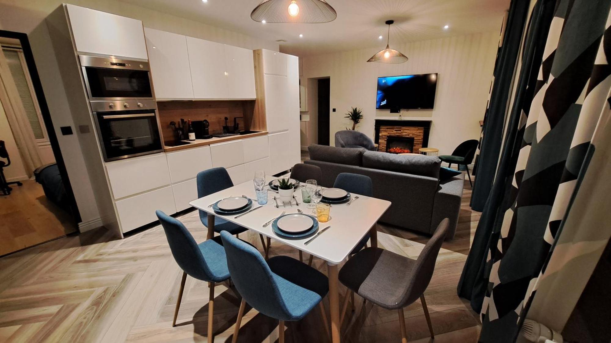 Apartmán L'Indigo, 4-6 Pers, 2Ch-2Sdb, Proche Cite De La Gastronomie Dijon Exteriér fotografie